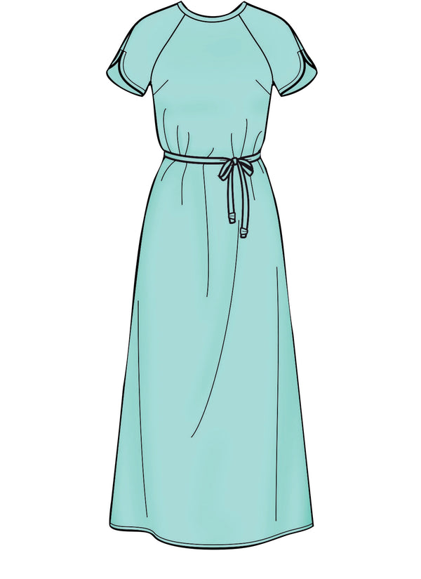 Simplicity Sewing Pattern S8909 for Misses' dresses in lightweight linen, crepe & silky fabrics