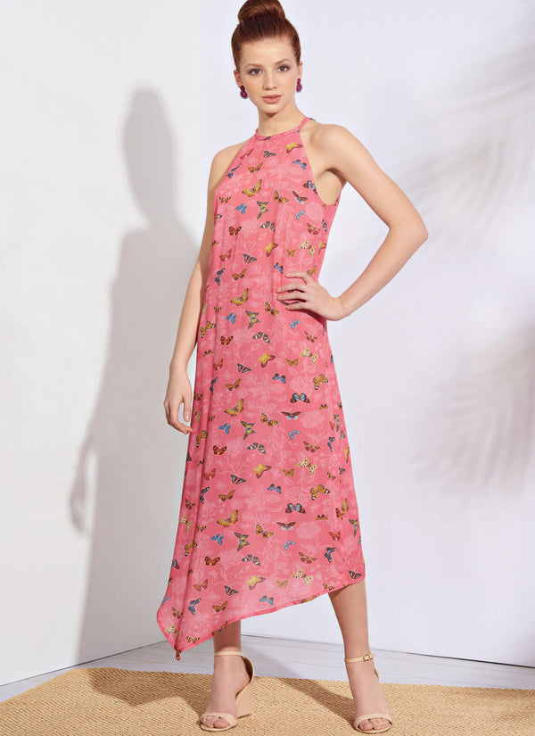 Simplicity Sewing Pattern S8909 for Misses' dresses in lightweight linen, crepe & silky fabrics