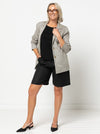 Sloane Woven Jacket Sewing Pattern – relaxed-fit single-breasted jacket with revere collar