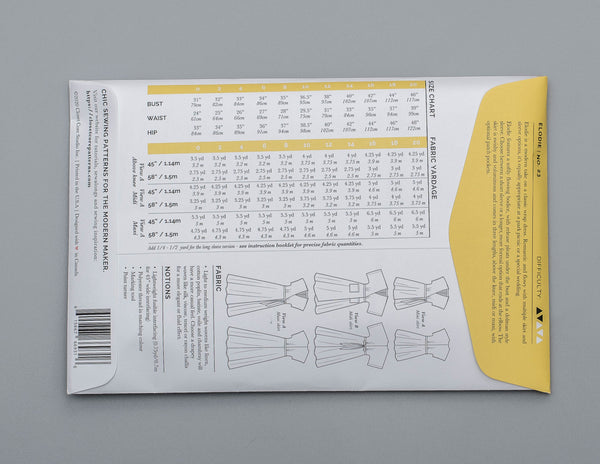 Elodie Wrap Dress Sewing Pattern-Sewing Patterns-de Linum