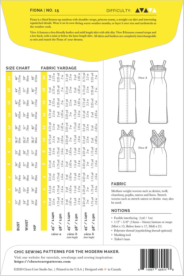 Fiona Sundress Sewing Pattern