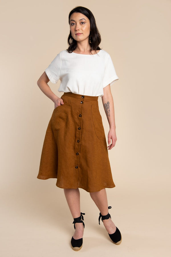 Fiore Skirt Sewing Pattern-Sewing Patterns-de Linum