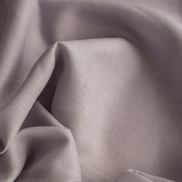 Lightweight summer linen fabric in light lilac, reminiscent of French lavender fields