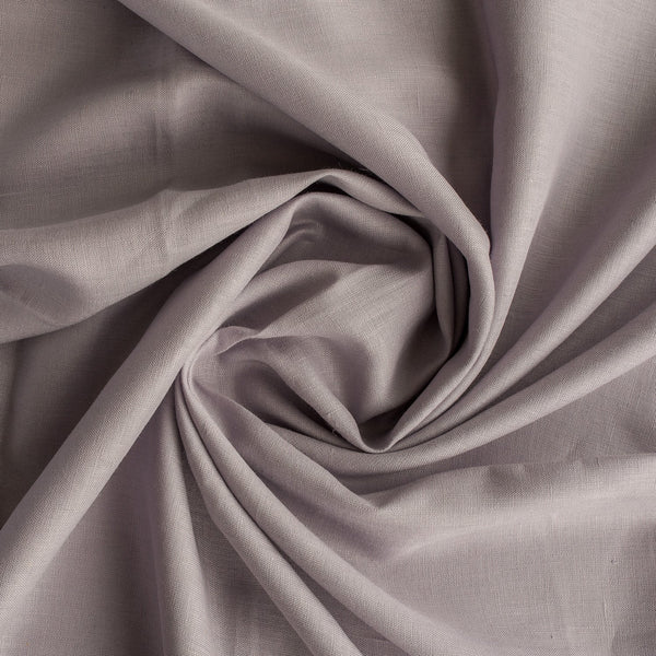 “Lightweight summer linen fabric in light lilac, reminiscent of French lavender fields