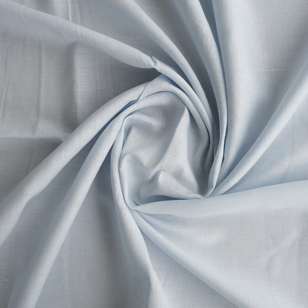 Very light washed blue linen fabric with a durable tight weave, ideal for summer garments
