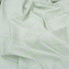 Lime Green Plaid Linen Blend Fabric