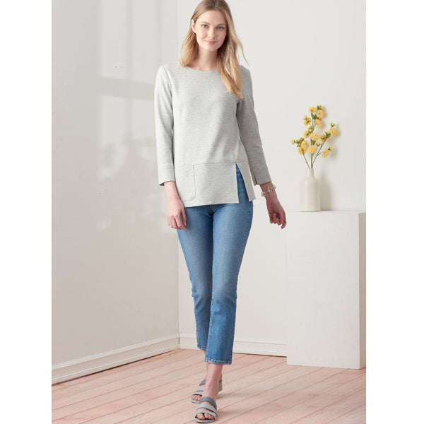 Misses' Knit Tops S9275 Multi-Size Sewing Pattern