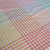 Rainbow Gingham 100% Linen Fabric