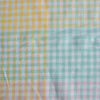 Rainbow Gingham 100% Linen Fabric