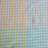 Rainbow Gingham 100% Linen Fabric