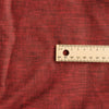 Rich red velvet two-tone linen fabric with a unique denim-like texture, ideal for crafting stylish and elegant garments.