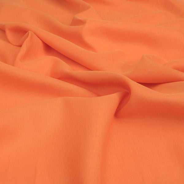 Close View of Terracotta Wider Width 100% Linen Fabric-Wider Width Fabrics-Premium French Flax Linen