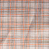 Rustic Pumpkin Plaid 100% Linen Fabric