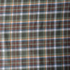 Lightweight Harvest Plaid Linen Blend Fabric, 60% Linen 40% Cotton, 130 GSM, natural earthy tones, ideal for breathable garments and home textiles