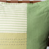 Green Patchwork Cushion Cover 100% Linen