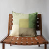 Green Patchwork Cushion Cover 100% Linen