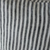 Charcoal Stripe 100% Linen Cushion Cover