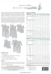 Hovea sewing pattern for a loose-fit jacket & coat with deep pockets and various lengths, ideal for light to medium weight fabrics.