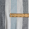 Luxurious wide stripe linen-cotton fabric inspired by island beaches and light waters