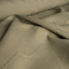 Heavy-weight khaki linen fabric with natural slub and structured drape