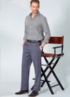 McCall's Sewing Pattern M7987 for men’s shorts and pants with fly front, side slant pockets, and tapered leg options