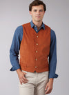 McCall's Sewing Pattern M8442 for unisex lined vests with V-neckline and optional pocket details.