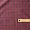 Maroon Check Giza Cotton Blend Fabric with Lightweight, Silk-like Finish