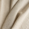 Oatmeal-colored medium-weight linen fabric with a fine weave and natural slubs.