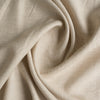 Oatmeal-colored medium-weight linen fabric with a fine weave and natural slubs.