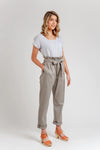 Opal Pants and Shorts Sewing Pattern - Options for Tapered Leg Pants, Wide Leg Pants, and Shorts with Paper Bag or Elastic Waist