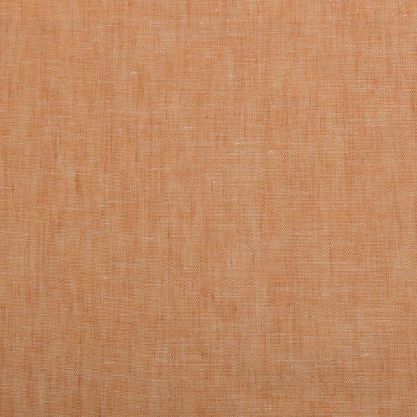 Orange Chambray 100% Linen Fabric-Pure Linen Fabric-Baird Mcnutt Linen-de Linum
