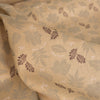 Sand & Leaves 100% Linen Fabric