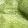 Sunny Lime Embroidered Linen Fabric