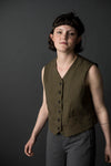 Miller Sewing Pattern - Boxy Waistcoat with Welt Pockets and Stitched Belt