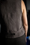 Miller Sewing Pattern - Boxy Waistcoat with Welt Pockets and Stitched Belt