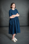 Ellis & Hattie sewing pattern showcasing neck darts, feminine shaping, and patch pockets.