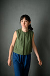 Ellis & Hattie sewing pattern showcasing neck darts, feminine shaping, and patch pockets.