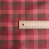 Cherry Check 100% Linen FabricCherry Check Linen Fabric with a harmonious check pattern in cherry red, chocolate, and coral, offering a lightweight drape for diverse sewing projects.