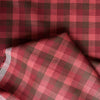 Cherry Check 100% Linen FabricCherry Check Linen Fabric with a harmonious check pattern in cherry red, chocolate, and coral, offering a lightweight drape for diverse sewing projects.