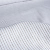 Sophisticated Chocolate Pinstripe Linen Fabric with natural slub texture, ideal for creating stylish and comfortable apparel.