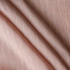 Clay blush striped linen cotton fabric with fine yarn-dyed stripes, lightweight plain weave