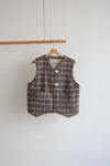 Waistcoat made using Devon Waistcoat Sewing Pattern PDF – Relaxed fit, fully lined, reversible design with patch pockets and button or snap closures.