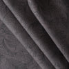 Emperor Leaf 100% linen fabric in EMPEROR brown with black leaf outlines