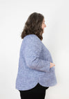 Stylish Tamarack Jacket sewing pattern, perfect for quilted layering, available from Grainline Studio at de Linum