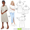 Harry Woven Top and Dress Sewing Pattern with elastic features and dolman sleeves