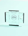 Clear ruler with measurement markings on a light blue background