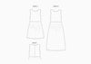 line drawing of Fawn Dress Set Sewing Pattern - Versatile Dresses with Pockets in Two Bodice Styles