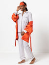 Loungewear Kimono/Robe sewing pattern, featuring a traditional robe with patch pockets and tie belt, ideal for silk, lawn, flannelette, cotton, rayon, or linen fabrics.