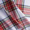 Madras Plaid Linen Fabric – multicolour yarn-dyed check in red, green, yellow, and navy