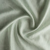Mint Stripes Linen Fabric – yarn-dyed mint green stripes on ivory-white base, 100% linen